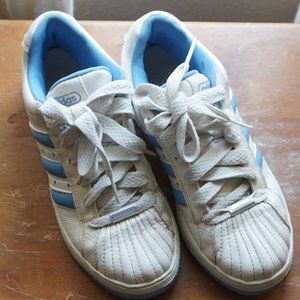 Vintage Adidas White Leather Old Skool Sell Top SuperStar Size 7.5